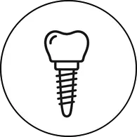 Dental implant icon